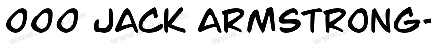000 Jack Armstrong字体转换